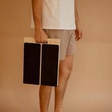 Tabla inclinada para estiramientos y equilibrio - Madera 40 x 30 cm portátil - Inclinación ajustable antideslizante - Soporta hasta 120 kg y mejora movilidad(default) - Multicolor - Ver 4