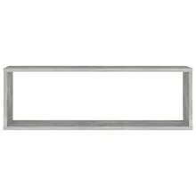 Mensole a muro vidaXL, 2 pezzi, grigio, colore cemento, materiale a base di legno - Multicolore - Visualizzare 7