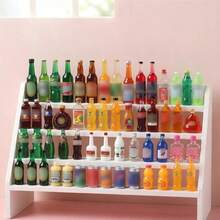 20件树脂迷你娃娃屋配件，包括薯片、零食袋、饮料等，适用于Blyth OB11娃娃玩具（注意：本产品为塑料材质，不含磁铁！随机搭配），也适用于1:6、1:12比例的娃娃屋微缩家具、食物和游戏装饰，适合作为万圣节/感恩节/圣诞节礼物。