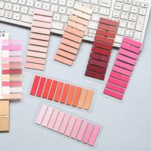 200 Pieces, 1 Package Of 1 Style, European Retro Color, Fluorescent Color, European And American Retro Color PET Transparent Sticky Notes, Index Stickers, Morandi Color Sticky Notes, Instruction Stickers, Classification Marking Stickers - one-size - View 6