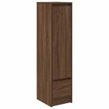 étagère haute vidaXL en chêne brun 29,5 x 34 x 119,5 cm, matériau à base de bois - Multicolore - Voir 10