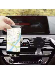 Gravity Car Air Vent Phone Holder, Smiling Face Design Phone Mount, GPS Holder