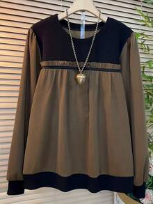 Women Tops - Brown - View 2