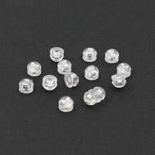 10/30个耳钉后塞，高品质耳塞，耳钉底座，圆形耳钉后塞，珠宝配件，DIY手工配件 - 漢堡耳堵 - 查看 3
