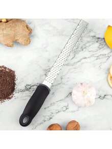 Estilo3PK Rallador de queso de acero inoxidable, Rayador de cocina profesional, Rallador de limon, Rallador de cítricos,Adecuado para queso, limón, ajo, jengibre, chocolate, verduras, frutas.Versión mejorada - 1 - Ver 6