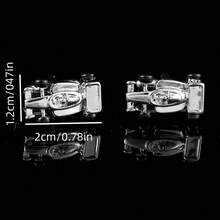 复古奢华高端百搭袖扣，时尚扑克牌、足球、骷髅头设计袖扣，个性化趣味法式衬衫装饰，万圣节创意礼物，正装点缀，主题衬衫配饰，法式袖扣，几何图案，骷髅头图案，纹理金属，时尚爱好者之选，男士礼物 - 造型袖扣 - 查看 5