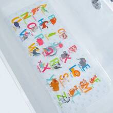 Bath Mats For Tub - Large Cartoon Non-Slip Bathroom Bathtub Mat For Toddler Anti-Slip Shower Mats For Floor 35x16Machine Washable XL Size Bathroom Mats Alphabet - Alphabet - View 1
