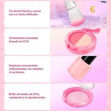 Maquillaje Niñas, Maquillaje para Niñas, juguetes maquillaje, Juguete de maquillaje para niñas, 20 Piezas Cosmético Real Lavable - Regalo Ideal para Cumpleaños, Navidad y Fiestas Infantiles(1) - Caja de ventana rosa - Ver 8