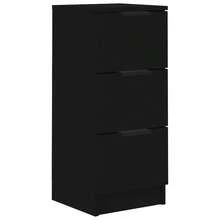 vidaXL czarna komoda 30x30x70 cm z drewna kompozytowego - Wielokolorowe - Zobacz 10