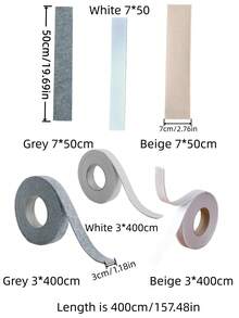 1 Roll Window Condensation Solution - Anti-Condensation Sealing Tape & Waterproof Self-Adhesive Absorbent Felt Strip, Moisture Barrier & Suction Seal To Effectively Keep Windows Dry, Suitable For Windows, Doors, AC Units - Multicolor - View 2