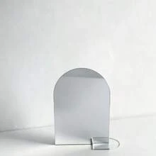 金色镜面亚克力座位卡婚礼桌号牌 3.9x5.9英寸 空白可重复使用派对装饰节日接待椅预留金色镜面亚克力 - 白色 - 查看 13