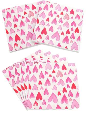 40/20 قطعة من مناديل ورقية قلب وردي اللون للاستخدام مرة واحدة لعيد الحب، طبقتين، 13 بوصة * 13 بوصة. خيار مثالي لعيد الحب، الأعراس، أعياد الميلاد والاحتفالات العامة. هدايا عيد الحب، ديكور عيد الحب، حفلات عيد الحب، وديكور أجواء المائدة