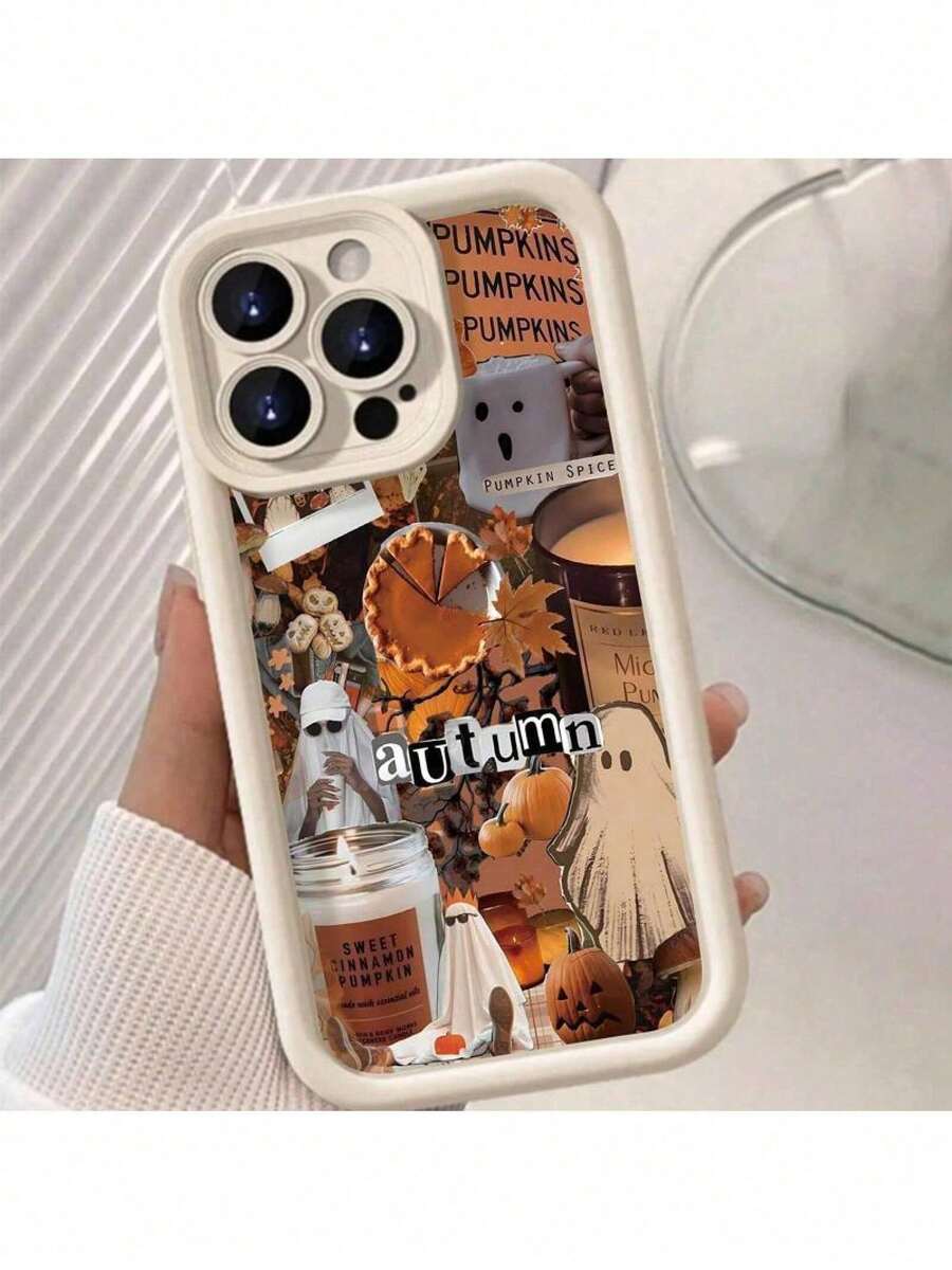 Funda de teléfono con diseño de otoño, que incluye protección contra caídas y una cubierta resistente a golpes para modelos de  7 a 15.Funda de teléfono vintage retro. - Multicolor - Ver 1