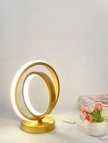 LED地球梦境台灯，创意音符造型夜灯，低功耗床头/办公桌灯，柔和灯光，适合阅读、卧室、房间、办公室，营造温暖氛围照明。 - 彩色 - 查看 5