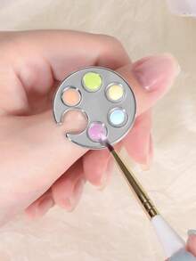 1件装美甲调色盘假指甲贴片调色盘凝胶指甲油展示架美甲工具美甲用品美甲工具适用于按压式指甲 - 彩色 - 查看 3