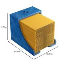 Watchtower 100+ XL Convertible Deck Box Double-Sleeved Card Storage Card Game Protector Nexofyber Surface Holds Up To 100 Cards Blue Color Made By - Blue - View 2