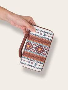 Women's Vintage Bohemian Style RFID Wallet Wristlet Purse With Waterproof Coin Pocket & Card Slots For Women Money Wallet Purse Wallet Long Wallet