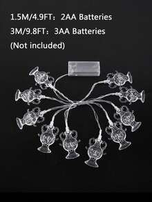 斋月装饰星月串灯，开斋节月亮星星灯笼煤油灯仙女灯笼，电池供电家居装饰品，适用于中东节日派对装饰，新月主题派对装饰，户外家居装饰派对用品 - 彩色 - 查看 9