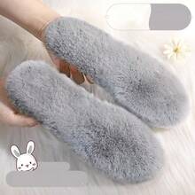 Thick Plush Insoles, Comfortable & Long-Lasting Warmth, Faux Rabbit Fur Winter InsolesInsulation,Galentines,Puppy,Carnival,Decoración Para Fiestas