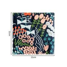 Linen Coasters, Embroidered Fabric Tea Table Coasters, Thickened Heat Insulation Coasters, Coffee Cup Mats, INS Style - Multicolor - View 9