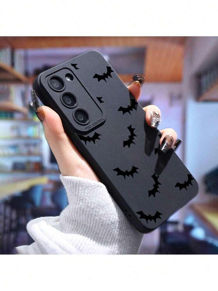 Funda de teléfono con temática de murciélago negro, adecuada para todos los modelos de  Galaxy. - Multicolor - Añade 2