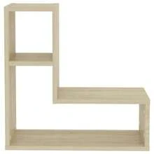 vidaXL Wandregale 2 Stück Sonoma-Eiche 50 x 15 x 50 cm Holzwerkstoff - Verschiedenfarbig - Übersicht 5