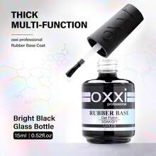 oxxi professional OXXI 专业 15ML 橡胶底胶和免擦拭封层套装凝胶指甲油自流平延长胶凝胶厚底油超亮持久封层 - 無色 - 查看 4