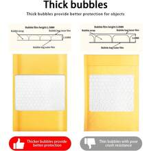 Kraft Bubble Mailers 4x8 Inch Pcs, Small Self - Sealing Mail Bags, Yellow Padded Envelopes #000 - 3.5x5-50件 - 查看 5