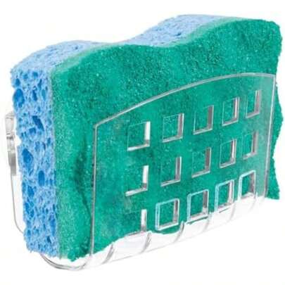 interDesign - Soporte de succión para Fregadero de Cocina, ediano, Transparente, 0.2, 1(M)