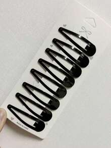 Clip para el cabello con forma de estrella y gota de agua con estampado de leopardo (tarjeta de papel al fondo de forma aleatoria) (el ligero blanqueamiento en los bordes debido al proceso de impresión es normal), pinzas para el cabello, pasador para el cabello, barrettes para el cabello - Multicolor - Ver 12