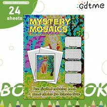 GDTME 1 pieza Libro de colorear minimalista y audaz basado en números, que contiene patrones vibrantes de animales, plantas y paisajes, regalo ideal de Navidad, regalo para papá, regalo divertido, regalo para el abuelo - Multicolor - Ver 12
