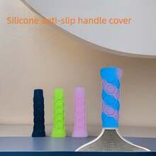 1pc Rubber Anti-Slip Pickleball Racket Grip - Durable Racket Protector, Enhances Control And Comfort, For Rackets With Anti-Slip Handle Protection, Suitable For Paddle Tennis, Beach Tennis, Pickleball Rackets - Sweat-Proof Anti-Slip Silicone Racket Cover, Versatile And Durable, Suitable For All Skill Levels And Outdoor Sports, Summer Essential, Outdoor Games - Multicolor - View 10
