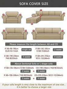 1 件纯色牛奶丝弹力沙发套，现代四季通用全包式沙发套，宠物友好型沙发保护套，可机洗，宠物友好型家居装饰，1 座、2 座、3 座、4 座可选 - 淺駝色 - 查看 2