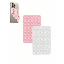 2个装经典双面40吸盘双面手持自拍杆支架，多功能粘性手机支架，可重复使用的粘垫，用于手机支架或握持，适用于自拍、视频录制 - 易于粘贴，易于清洁，兼容和安卓手机 - 非常适合淋浴、视频录制和摄影，是送给朋友的绝佳礼物，圣诞礼物，兼容、安卓手机，生日礼物，送给家人、朋友的礼物，生日浴室手机配件粘性支架 - 彩色 - 查看 17