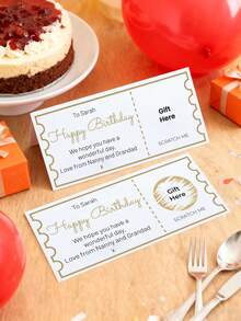 1 Peça Cartão de Raspar Personalizado para Aniversário, Cartão de Presente Surpresa Personalizado para Revelar, Diversão Feliz Aniversário Revelar para Amigos ou Família, Lembrança Única, Presente Personalizado, Cartão de Raspar de Aniversário Personalizado