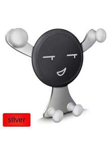 Gravity Car Air Vent Phone Holder, Smiling Face Design Phone Mount, GPS Holder