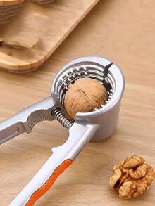 1pc-Chestnut Clamp Stainless Steel Chestnut Cutting Tool Pistachio Nut Bottle Opener Macadamia Nut Knife, Walnut Bottle Opener, Metal Nut Bottle Opener Pliers Multifunctional Nutcracker - Multicolor - View 1