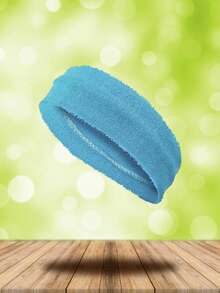 1-5pcs Coil Elastic Yoga Headbands, Solid Color Absorbent Sports Headbands, Outdoor Running Yoga High Elastic Headbands, Coil Sweat-Wicking Breathable Fitness Headband, Pilates Sports Hairband - Multicolor - View 12