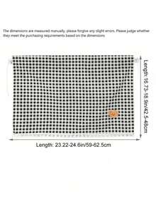 1pc Car Rear Window Sunshade, Suction Cup Mounted, Cute Plaid Bear Design, Random Bear Pattern & Stitching Style - one-size - View 4