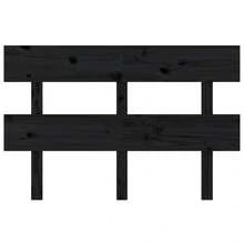 vidaXL czarny zagłówek 144 x 3 x 81 cm z litej sosny - Wielokolorowe - Zobacz 3