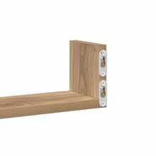 Mensole da parete vidaXL, 3 pezzi, realizzate a mano in legno composito di rovere. - Multicolore - Visualizzare 8