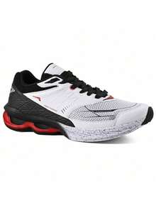 Men's Cushioned Sneakers Sizes 44 45 46 47 48 Special Size Gym And Walking - 白色 - 查看 2