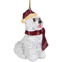 Adornos navideños con diseño de Perros, , Color Completo, 1(Maltés) - Multicolor - Ver 3