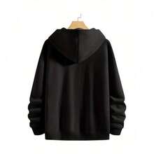 Women'S Lilo & Stitch Ohana Bond Hoodie - Stitch & Lilo Graphic Pullover Sweatshirt, Heavyweight 500gsm Hooded Sweater For Fans, Hawaiian Vacation Outfit Casual Everyday Winter Wear, Cozy Clothing, Playful Design, Quality Stitching, Long Sleeve Top, Anime Lovers - 黑色 - 查看 2