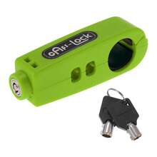 1个通用自行车、电动滑板车、摩托车刹车杆锁，防盗锁，铜油锁，方便携带，电动自行车锁材质：ABS