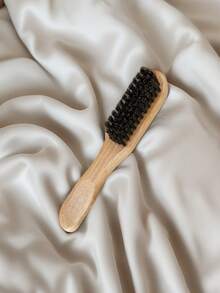 1pc,Boar Bristle Hair And Beard Brush For Men And Women - Unscented Mane Bristle Professional Barber Styling Brush For Thick/Thin Hair, Fade And Clipper Cleaning Comb, Slick Back Smoothing Tool, Back To School, Travel Holiday Essentials, Hair Accessories For Women, Brush, Detangling Brush