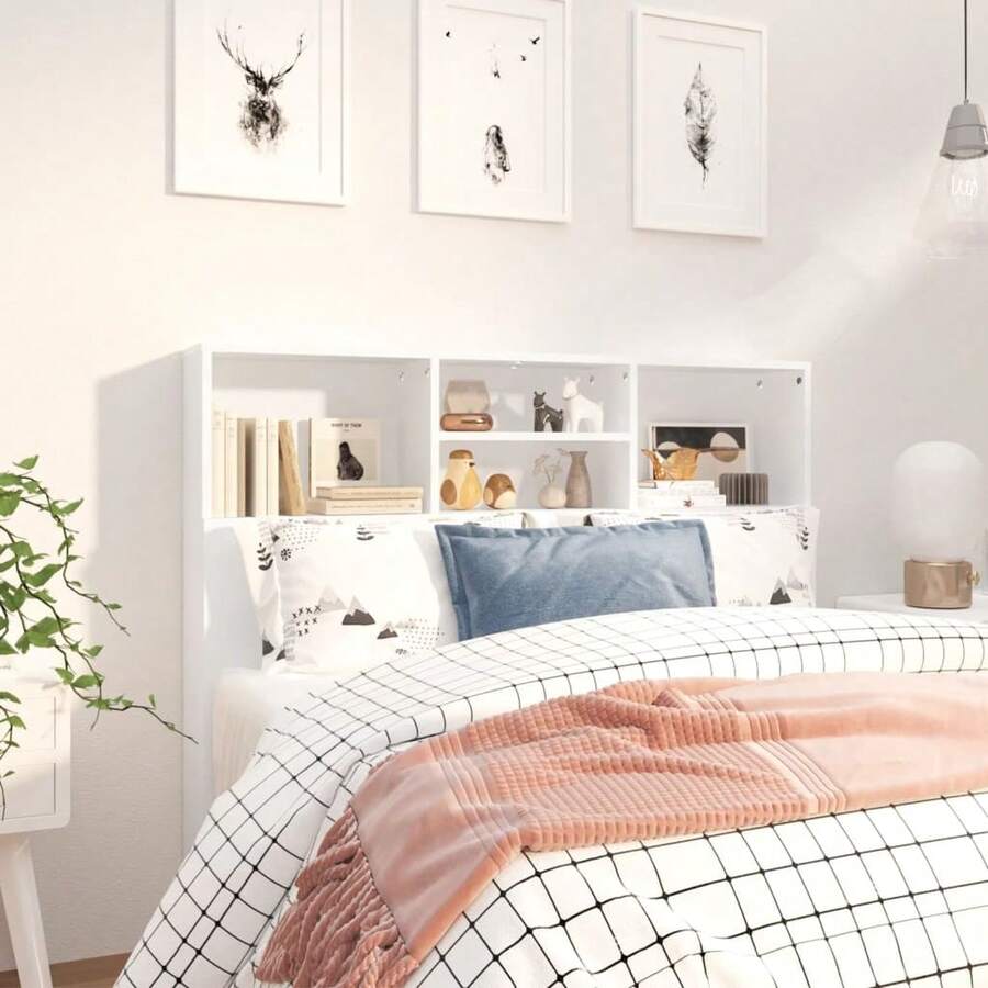 cabecero de armario vidaXL blanco 120x19x103,5 cm - Multicolor - Ver 1