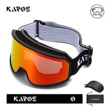 KAROS New Stylish Ski Goggles, Professional Outdoor Snow Anti-Fog Dual-Lens Myopia Protective Glasses - Multicolor - View 8