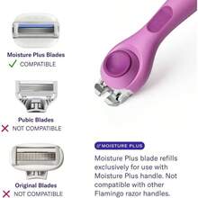 Moisture Plus Women's Set - Handle, 4 Blade Refills, Shower Holder - Fig - inicial - Ver 2