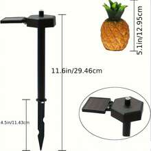 Outdoor Solar Powered Cactus & Pineapple Lights, Garden Lawn Pathway Landscape Lighting